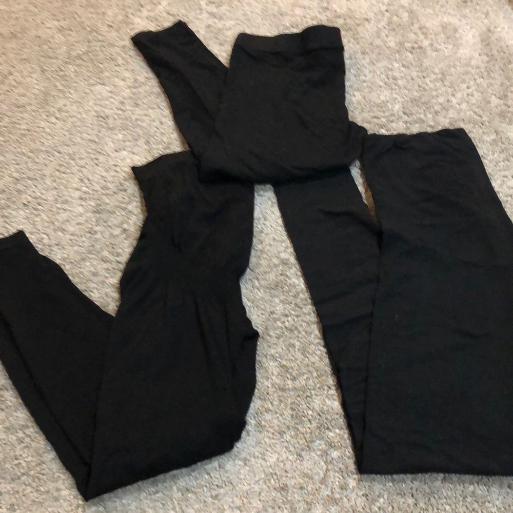 Lot- black maternity leggings
